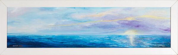 Tranquillità Interiore | Seascape Oil Canvas on Wood with Frame | Antonella Natalis