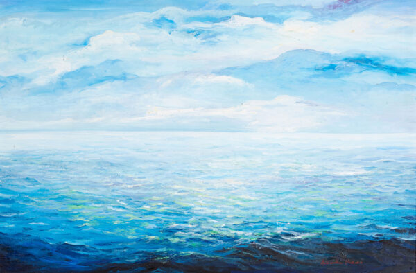 Lentamente | Seascape Oil Canvas | Antonella Natalis