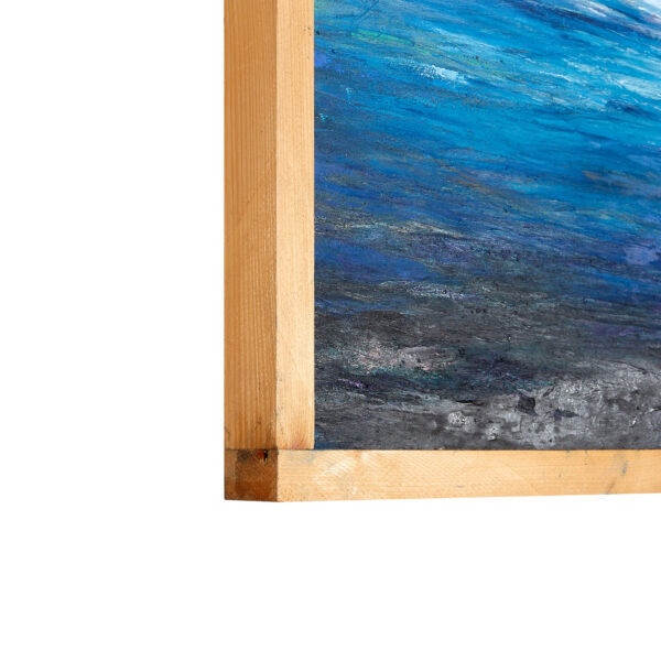 Scorcio di Mare | Support Depth | Seascape Oil Canvas on Wood with Frame