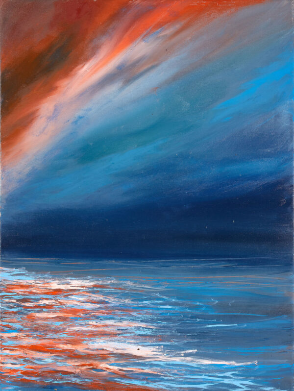 Red | Seascape Oil Canvas | Antonella Natalis