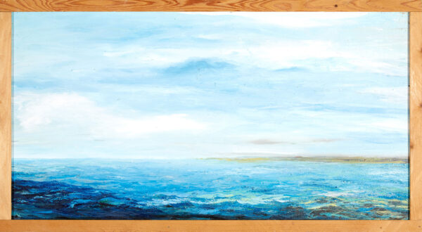 Scozia | Seascape Oil Canvas on Wood with Frame | Antonella Natalis