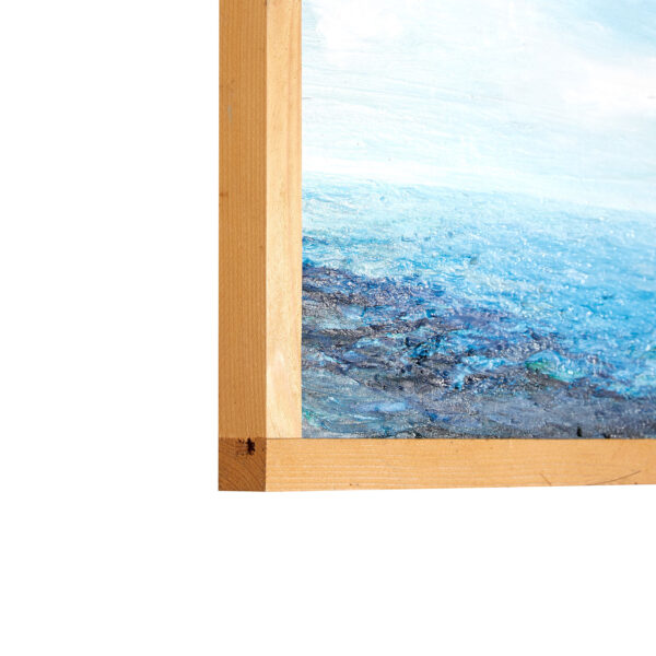 Scozia | Support Depth | Seascape Oil Canvas on Wood With Frame