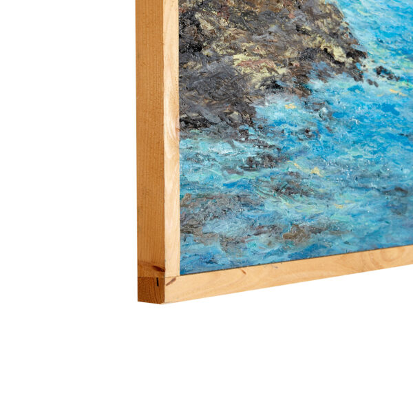 La Trasparenza | Support Depth | Seascape Oil Canvas on Wood With Frame