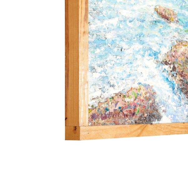 Terra di Sardegna | Support Depth | Seascape Oil Canvas on Wood With Frame