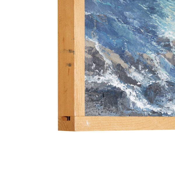 Notte - Energia del Mare | Support Depth | Seascape Oil Canvas with Frame